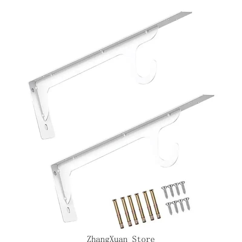 Starke Metall-Doppelhakenhalterungen, Upgrades zur Maximierung des Stauraums Kleiderschrank, 3 x – Detail 8