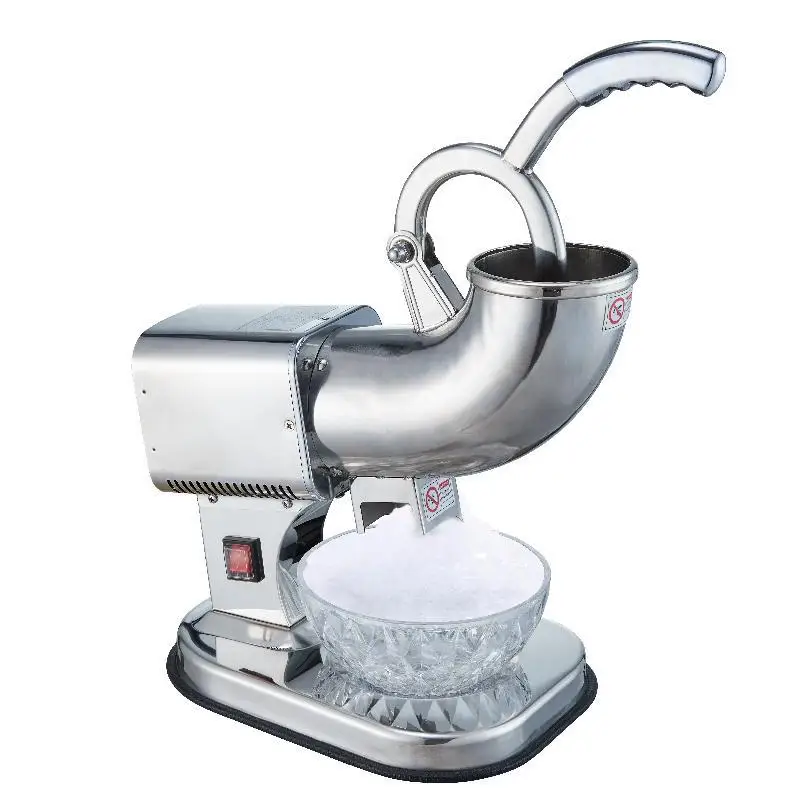 Small double knife ice crusher snowflake shaving machine milk tea shop high power smoothie machine smoothie machine