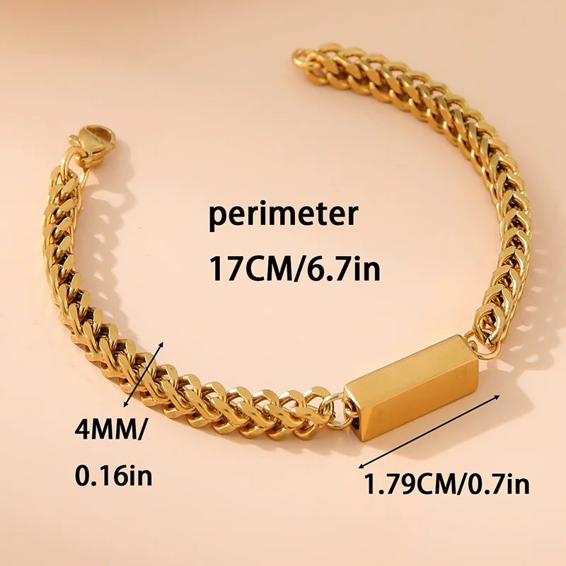Stainless Steel Custom Name Date Text Bracelets for Man Woman Personalized Couples Gold Bracelet Gifts pulseras hombre Jewelry