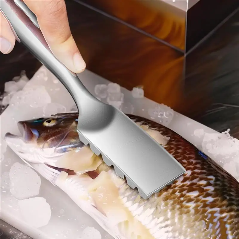 Stainless Steel Fish Scale Remover 304 Fish Scaler Tool Kitchen Gadget For Easy Fish Cleaning Quality And Efficient For Home Use