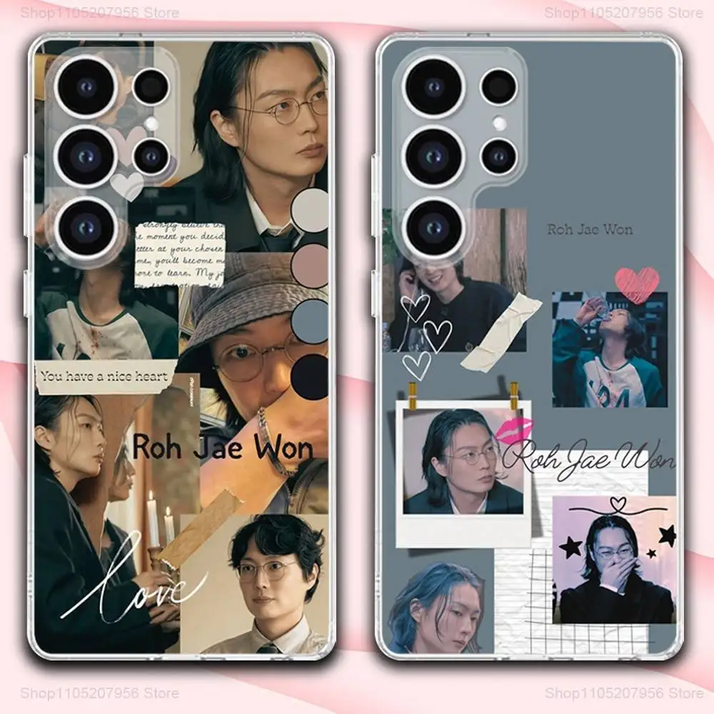 

R-Roh Actor J-Jae Won Phone Case For Samsung A30,71,51,S9,10,20,Ultra,FE,Lite,S25,24,22,23,21,PIus,Transparent, Silicone