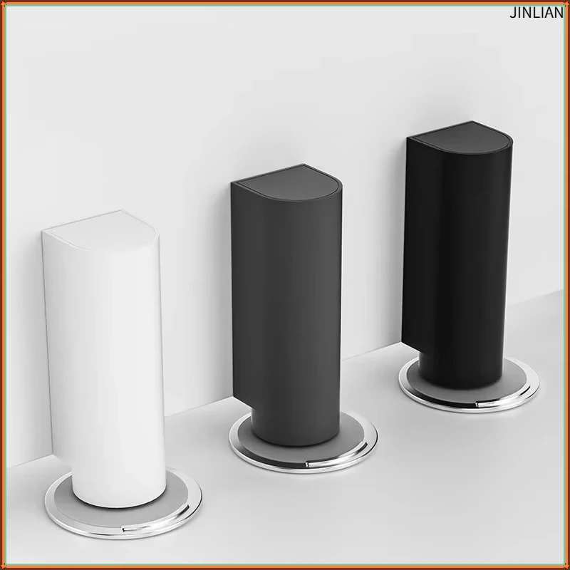 Stainless Steel Magnetic magnetic door stopper Gray Black Nail Free Punch Free Anti-Collision Hardware Floor Mount Door Base