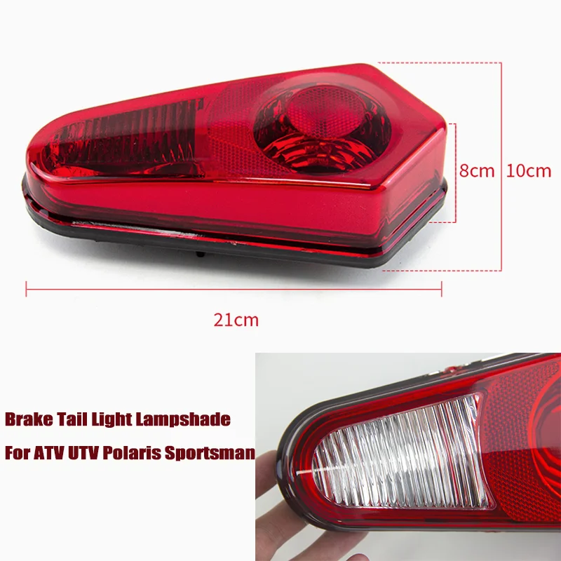 1 Pair Motorcycle Rear Brake Stop Tail Light Lampshade For ATV UTV Polaris Sportsman 500 2005-2013 700 2005-2007 800 2005-2014