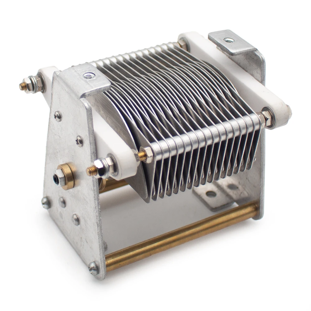 500PF Variable Air Capacitor, 20-500P Adjustable Single Section Air Dielectric Variable Capacitor