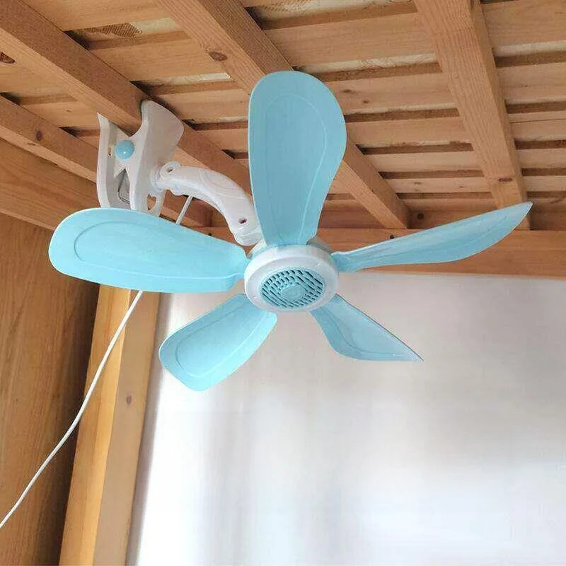 

Silent Clip-On Fan for Student Dormitory Bedroom Large Wind Power Wall Mounted Home Use Bed Head Fan