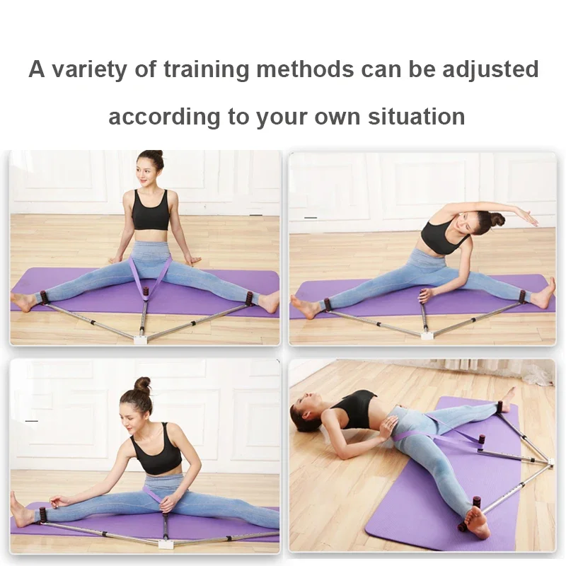 New Adjustable 3 Bar Leg Stretcher Machine Stainless Steel Home Yoga Dance Exercise Split Flexibility Training Equipment