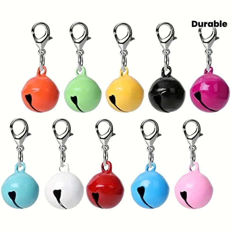 10 Decorative Pet Collars - Durable Iron Round Cat and Dog Collar - Multi functional Accessory with Safety Buckle, Dog Collar