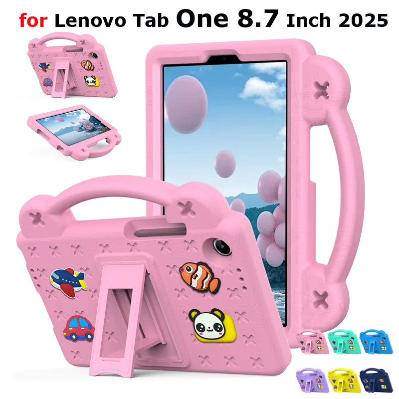 

Чехол для Lenovo Tab One 8,7 дюймов 2025 TB-305FU TB-305XU детский противоударный чехол из ЭВА, чехол-подставка для планшета, защитный чехол