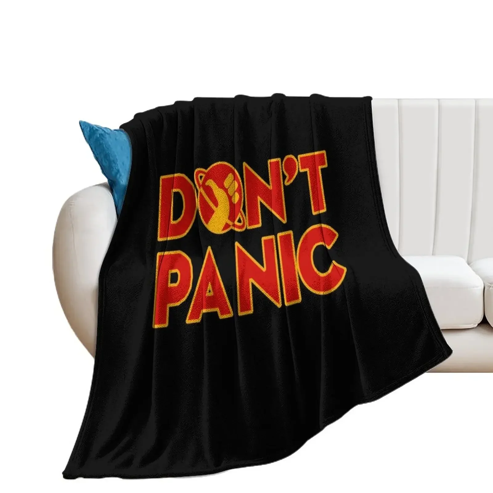 

Don't panic The Hitchhiker's Guide to the Galaxy Throw Blanket halloween for winter Blankets