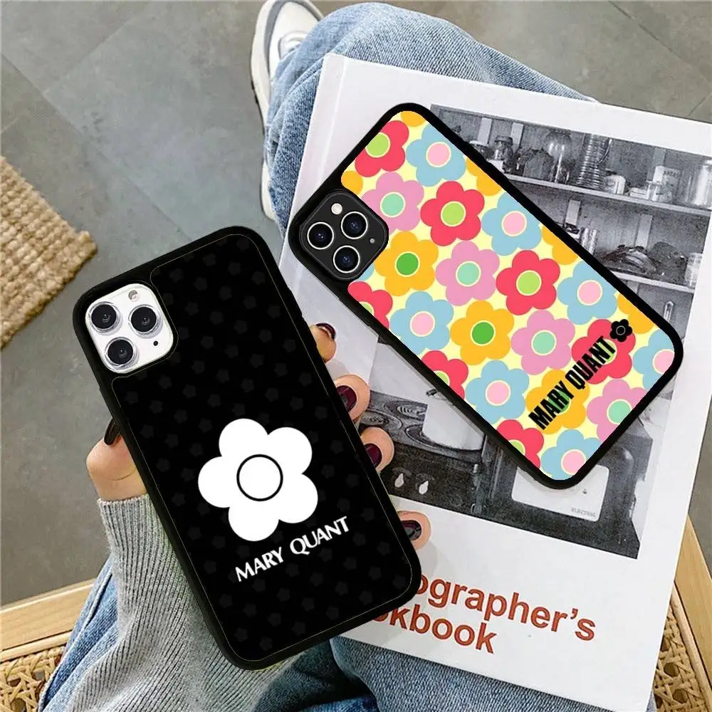 

Fashion M-Mary-Q-Quant Phone Case For IPhone 16 Pro Max 15 14 Plus 14 13 12 11 17 PC+TPU Cases Back Cover