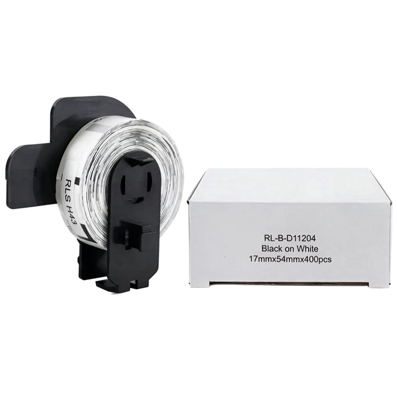 DK-11204 DK11204 Compatible Thermal Label 17mm*54mm For Brother QL-500 QL-550 QL-570 QL-700 QL-800 QL-1050 QL-1100 Label Printer
