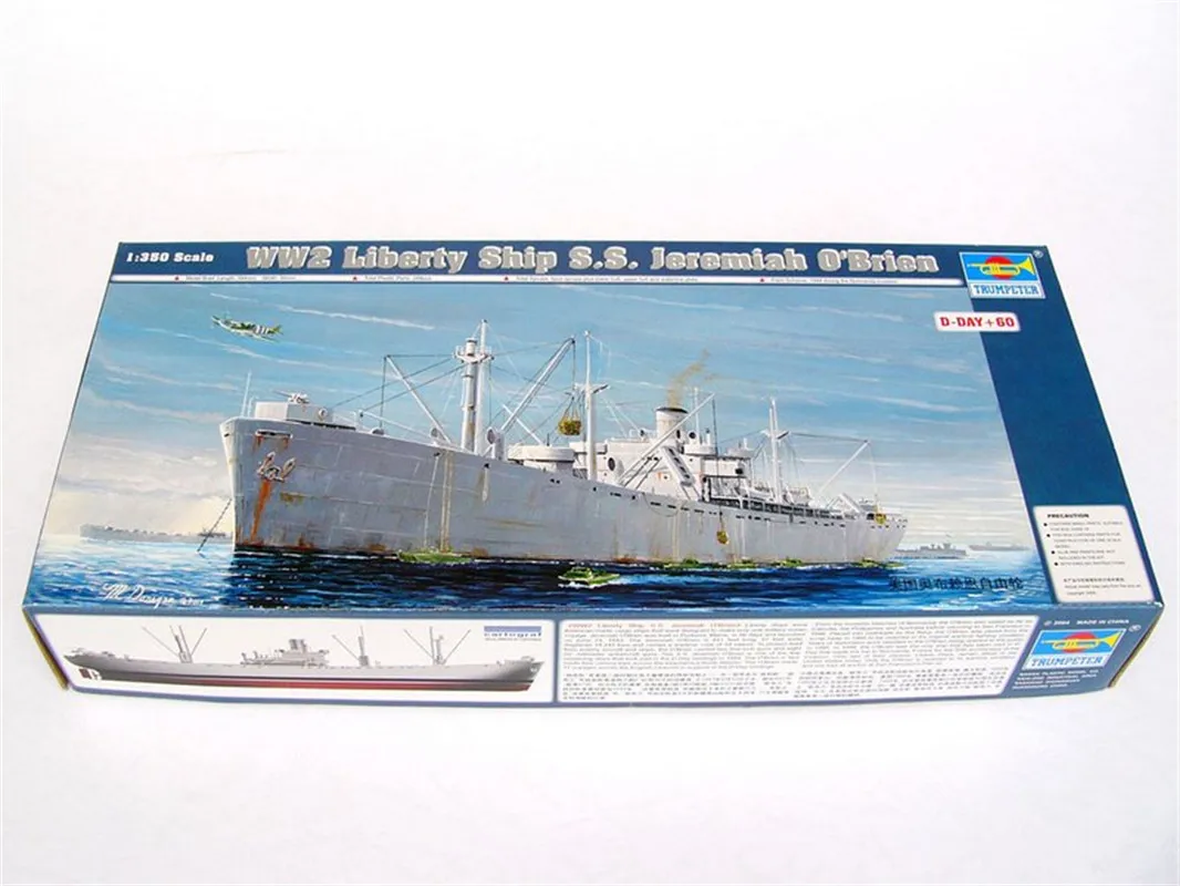 Trumpeter 1/350 Maßstab WW2 Liberty Ship S.S. Jeremiah OBrien Militärisches Kunststoff-Montagemodell # 05301