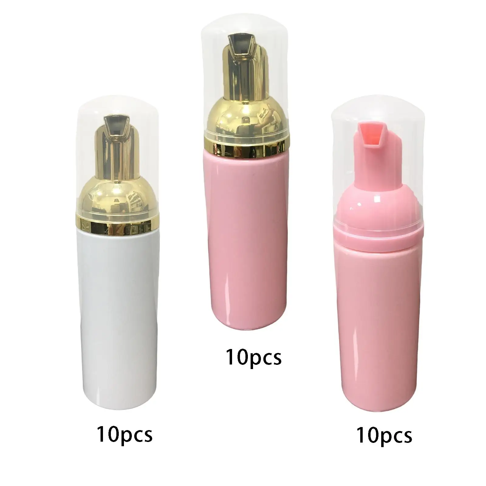 10x زجاجات مضخة رغوية 2 لصابون منظف الرموش المرطبات