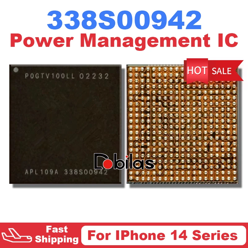 

1Pcs/Lot 338S00942 For iPhone 14 Pro Max 14Pro 14Mini 14ProMax Power Management IC Chip Chipset PMIC PMU Replacement Parts