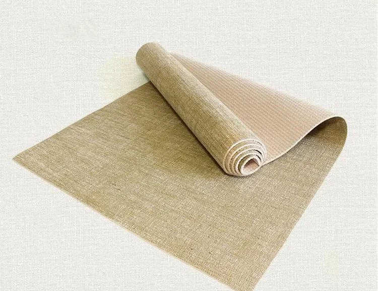 Custom Hemp Jute Yoga Mat Eco Friendly Hemp Yoga Mat Anti-Tear Sustainable Hemp Jute Yoga Mats