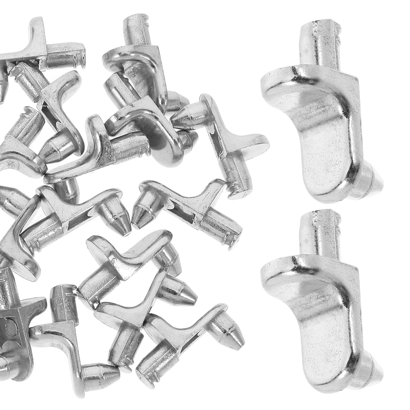 

20 pcs Glass Plate Holder Aluminum Alloy Shelf Clips Adjustable Pegs 23Hole 05cm Cabinet Shoe Rack Storage Solution Bracket