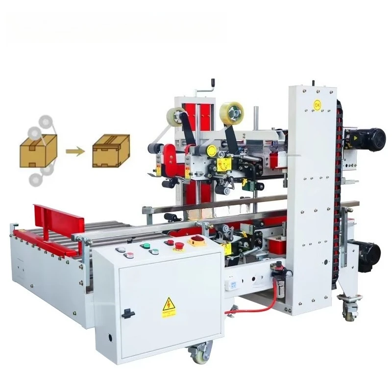 YG-8001 Four Side Corner Edge Pneumatic Automatic Carton Box Sealing Machines