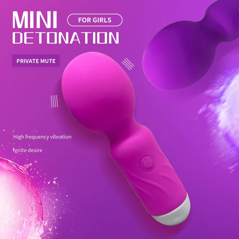 Cute Mini AV Vibrator G-spot Wands Magic Wall Massage Vibration Portable Clitoris Stimulator Vibrator Sex Toys For Women Adult