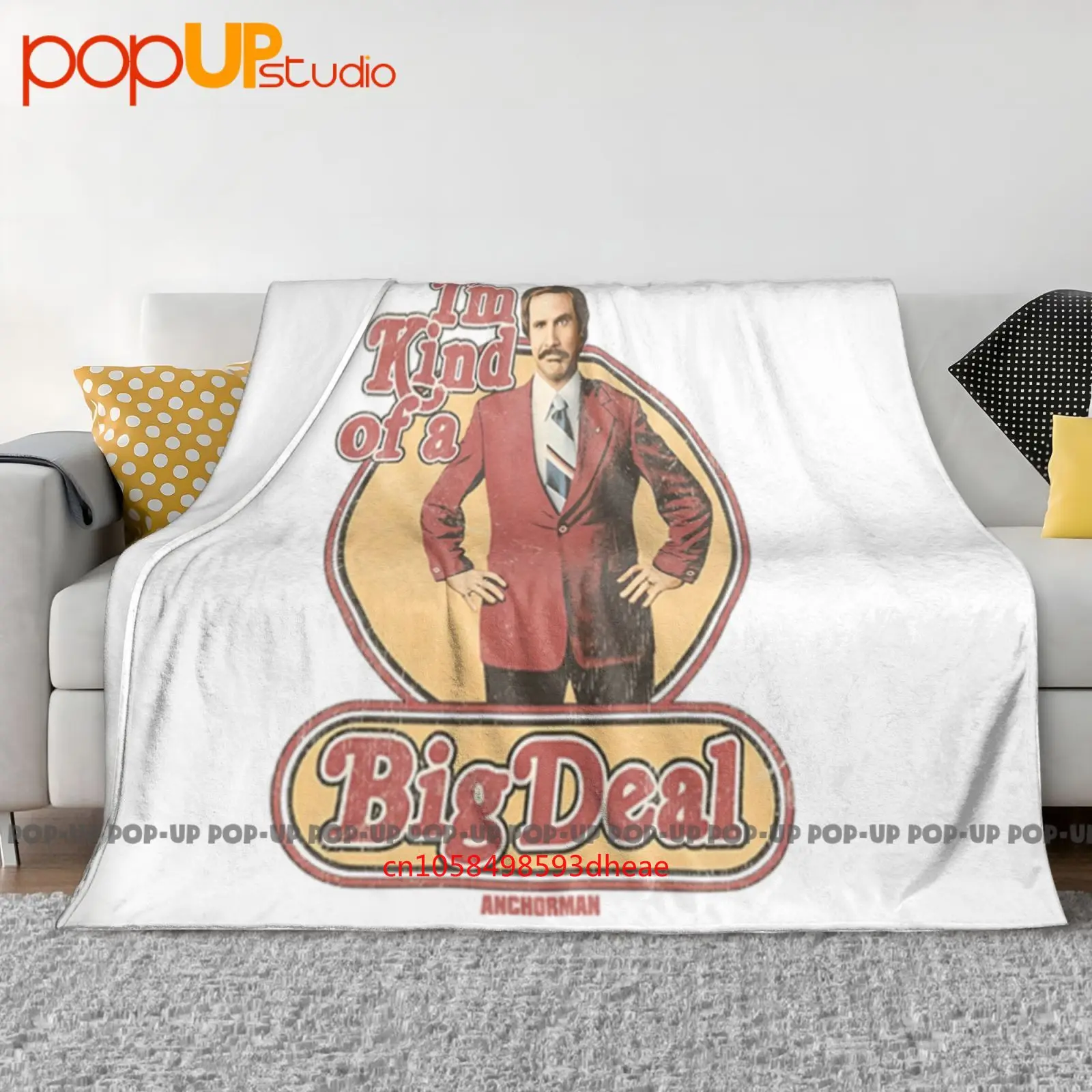 Якорман, я видр больших предложений, круг, легенда Рона, бордовый, американская комедия, серия фильмов, одеяло, одеяло, чехлы на диван, покрывала на кровать
