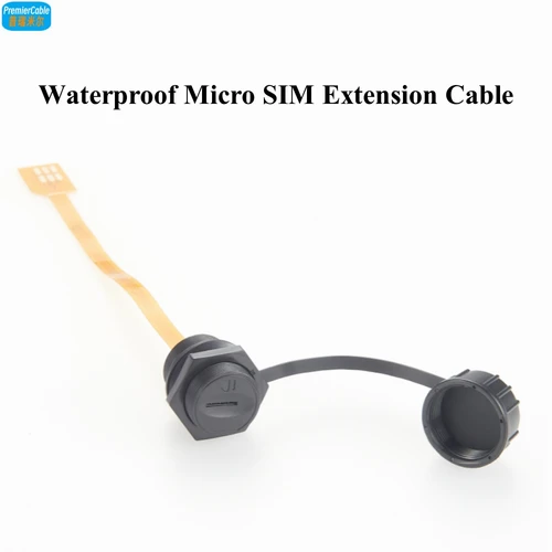 Imagen 1 del producto Extensor de kit de cable de extensión Micro SIM impermeable Montaje en panel Ranura para tarjeta SIM IP67 Caja exterior Tarjeta flexible Micro-SIM