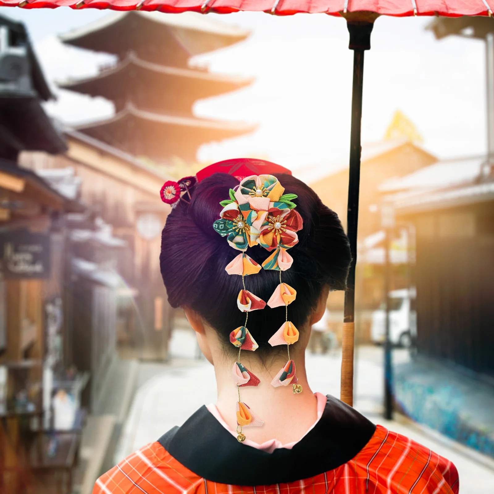 

2 шт. изящные повязки на голову из цветочного материала, стильные головные уборы для женщин и девочек, аксессуар для волос с изысканным мастерством, привлекательный декор для повседневного использования