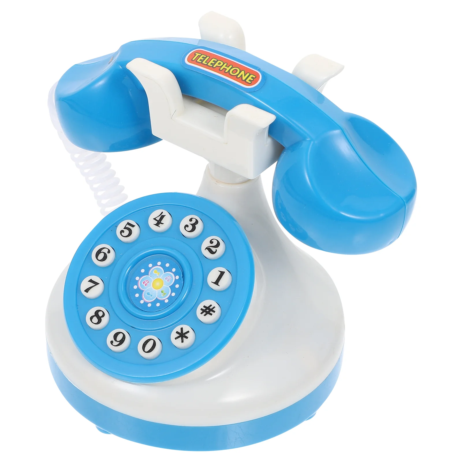 

Retro Corded Telephone Simulated Phones for Kids Intelligence Toy Mini Old Fashioned Desk Plastic Gifts