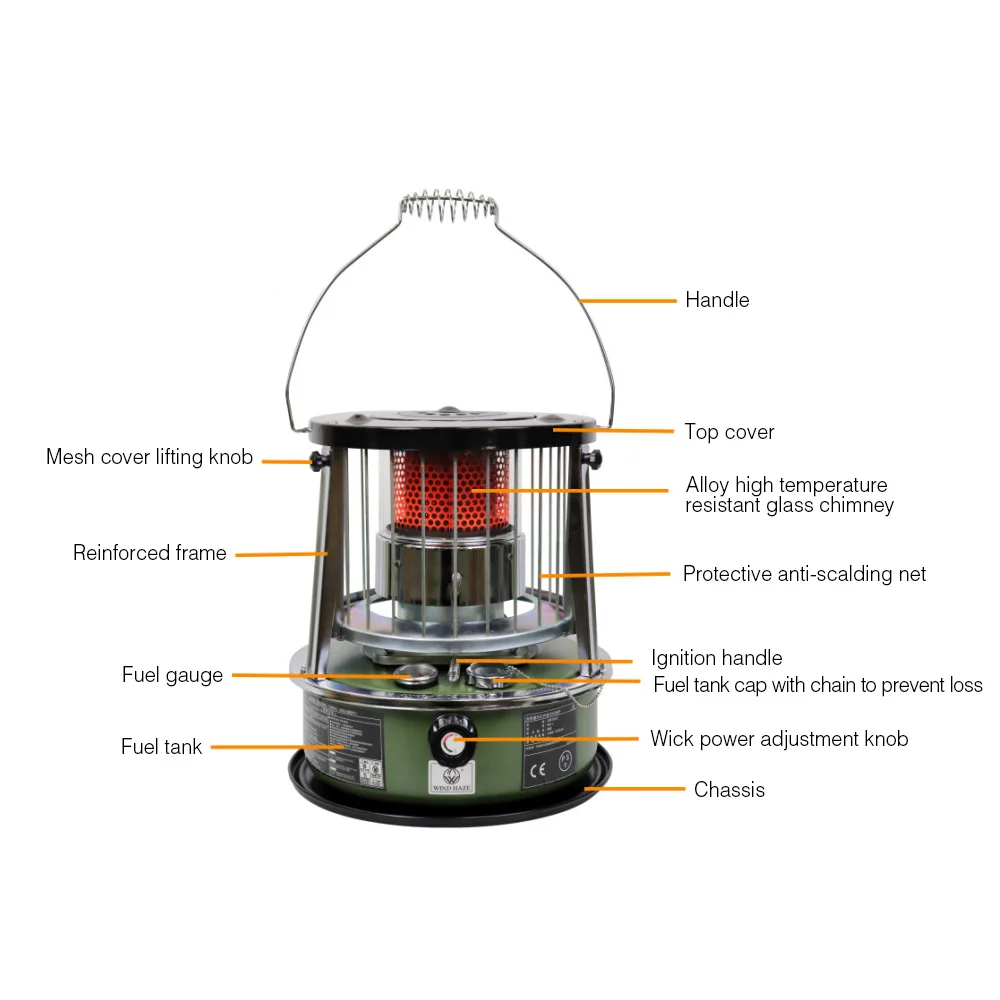 Outdoor Kerosin Öl Heizung Hebbare Kerosin Herd Hause Outdoor Camping Grill Eis Angeln Kerosin Heizung Herd – Detail 4
