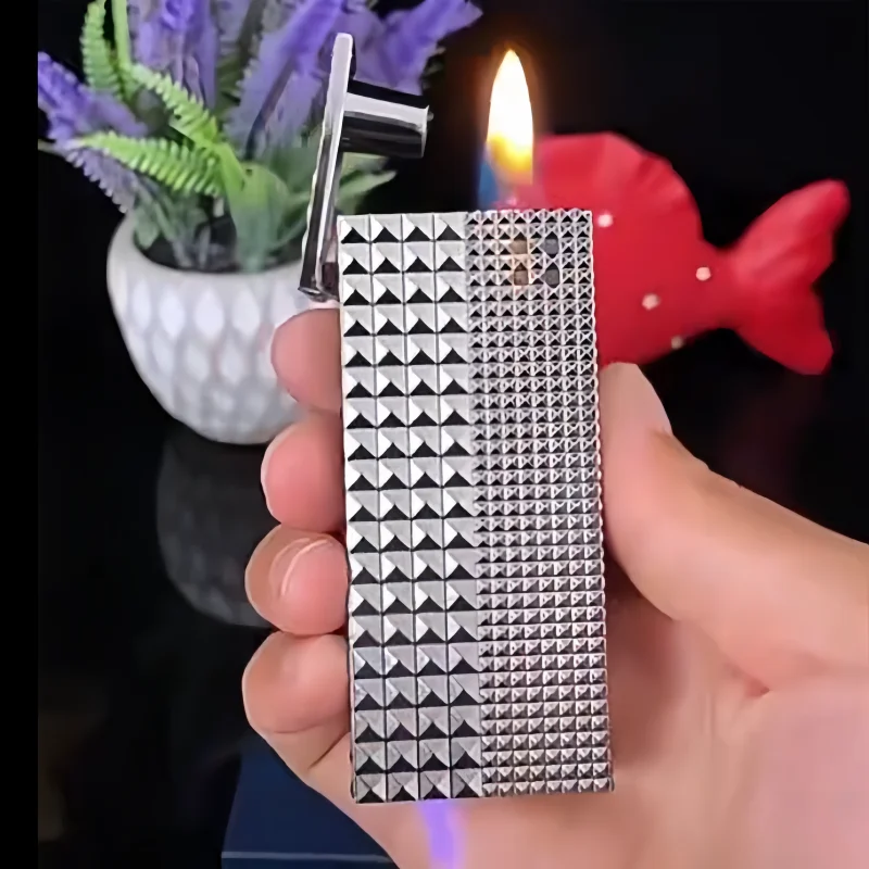 Five Face Paris Smart Voice Activated Windproof Kerosine Lighter Removable Fuel Tank USB Charging Electric Lighter Luxury Gifts