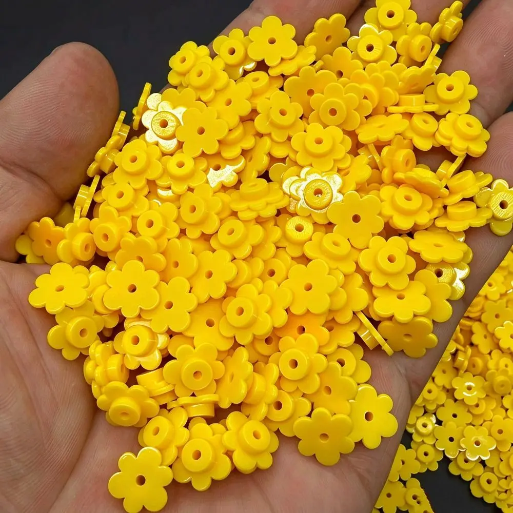 10mm 6 Petal Flower Particles 100g Crunchy Heart Shape Squeeze Ball Fillers Pinch Slime Fillers Stuffing Building Blocks
