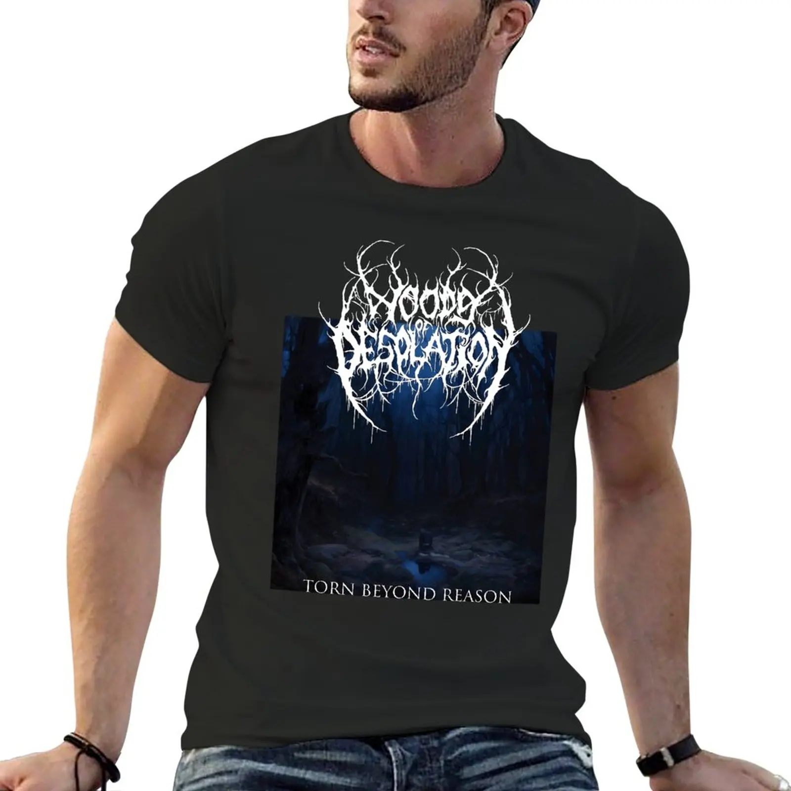 New Woods of Desolation - Torn Beyond Reason - Black Metal T-Shirt oversized t shirts Short t-shirt fitted t shirts for men