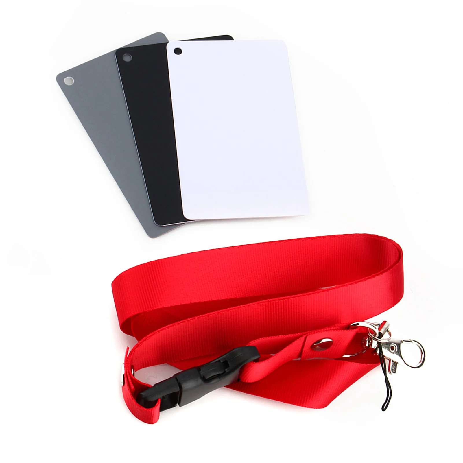 مجموعة بطاقات توازن ألوان التعرض للتصوير الرقمي ، بطاقة رمادية ، بطاقة توازن بيضاء ، 3 في 1 ، مجموعة بطاقات ، رمادي ، أبيض ، أسود