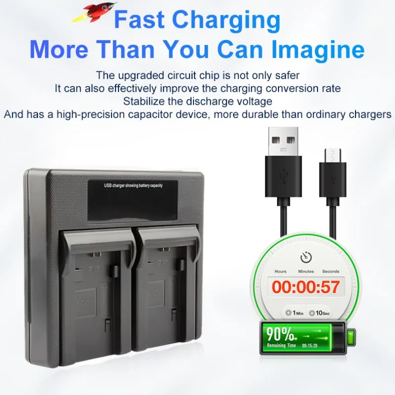 

IA-BP85ST BP85ST Battery USB Dual Charger for Samsung VP-MX10 HMC20 HMX10 HMX08 SC-HMX20 HMX10 Camera