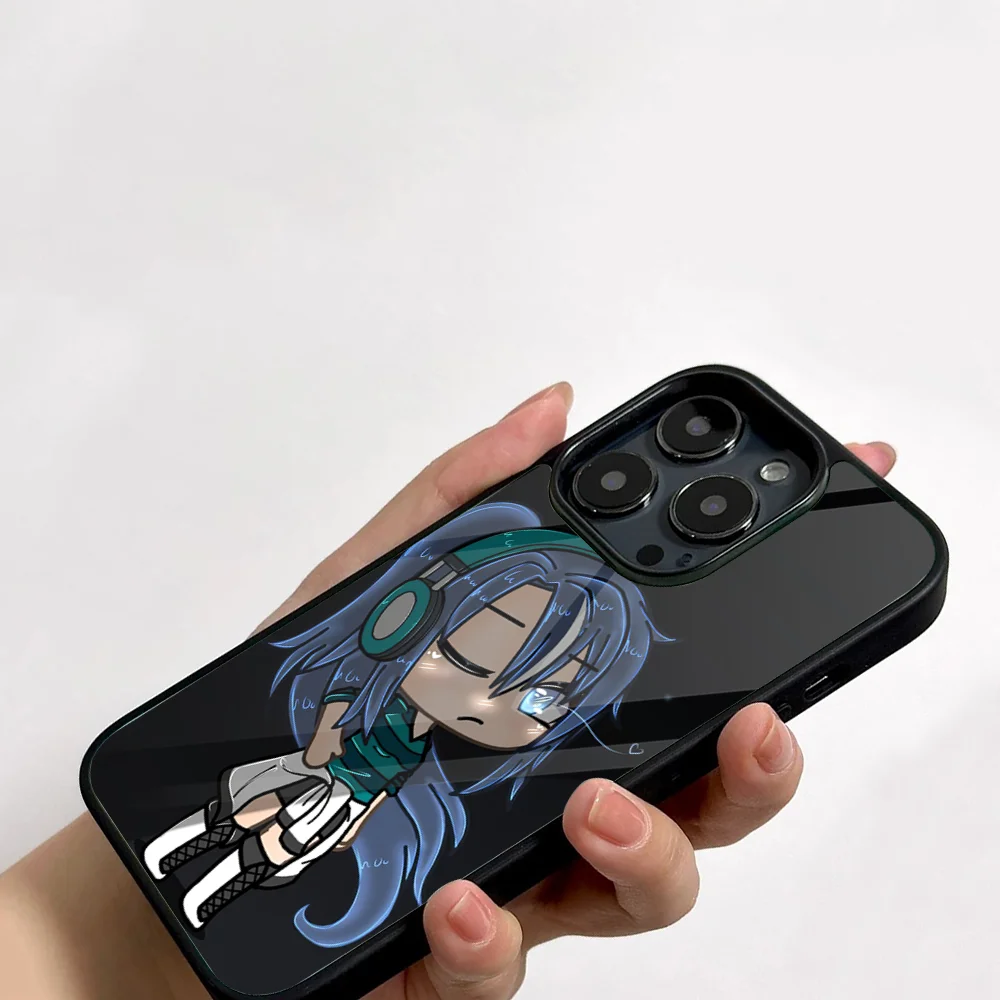 Gacha Life Game Phone Case For IPhone 11 12 13 14 15 16 Plus Pro Max Mirror Acrylic PC TPU Cover