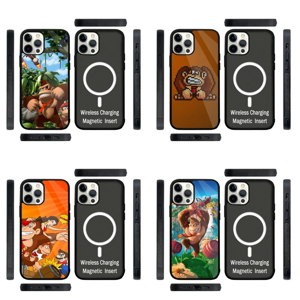 

D-donkey kong game Phone Case Strong Magnetic For IPhone 15,14,13,Pro,Max,Plus,11,12,Mini For Magsafe Wireless Charging