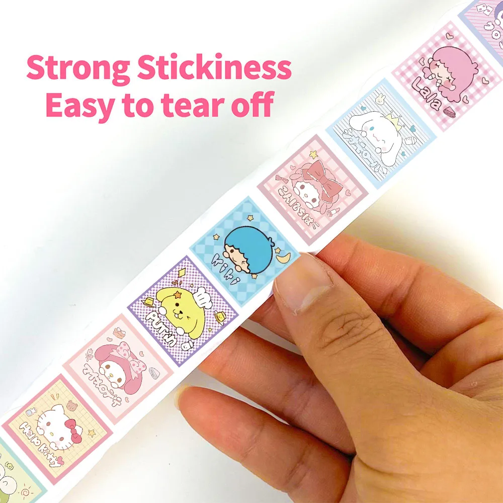 500PCS Cartoon Nette Sanrio Spaß Rolle Aufkleber Laptop Gepäck Skateboard Fahrrad Cafe Rucksack Wasserdicht Kühlschrank Auto Aufkleber