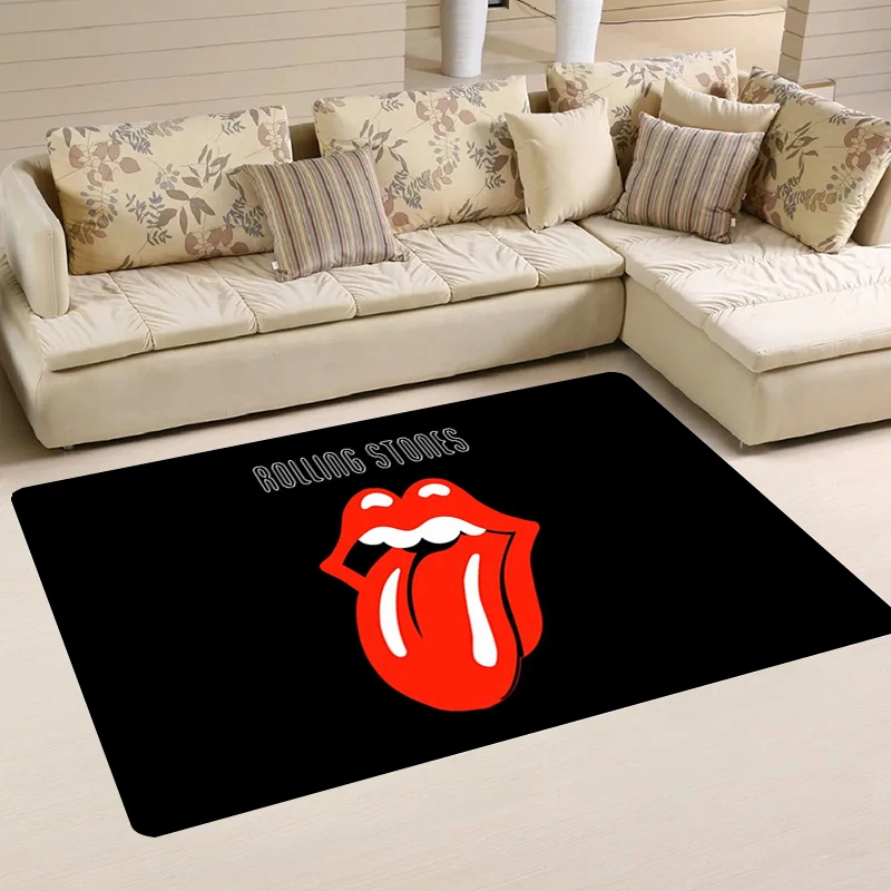 Home R-Rolling S-Stones Floor Mat Balcony Living Room Rugs Carpet Entrance of House Kitchen Rug Carpets Foot Doormat Door Mats