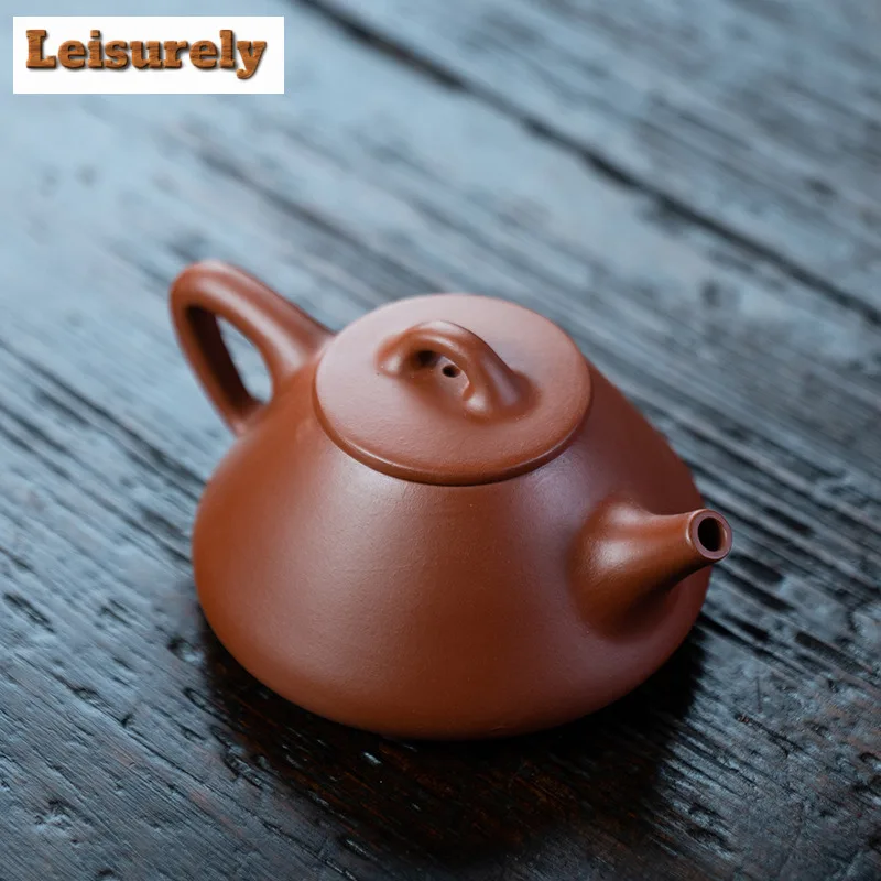 

Роскошные чайники Yixing из фиолетовой глины, 170 мл, камень ручной работы, горшок с сырой рудой, грязевой чайник Dahongpao с ситечком, чайный сервиз Zisha для