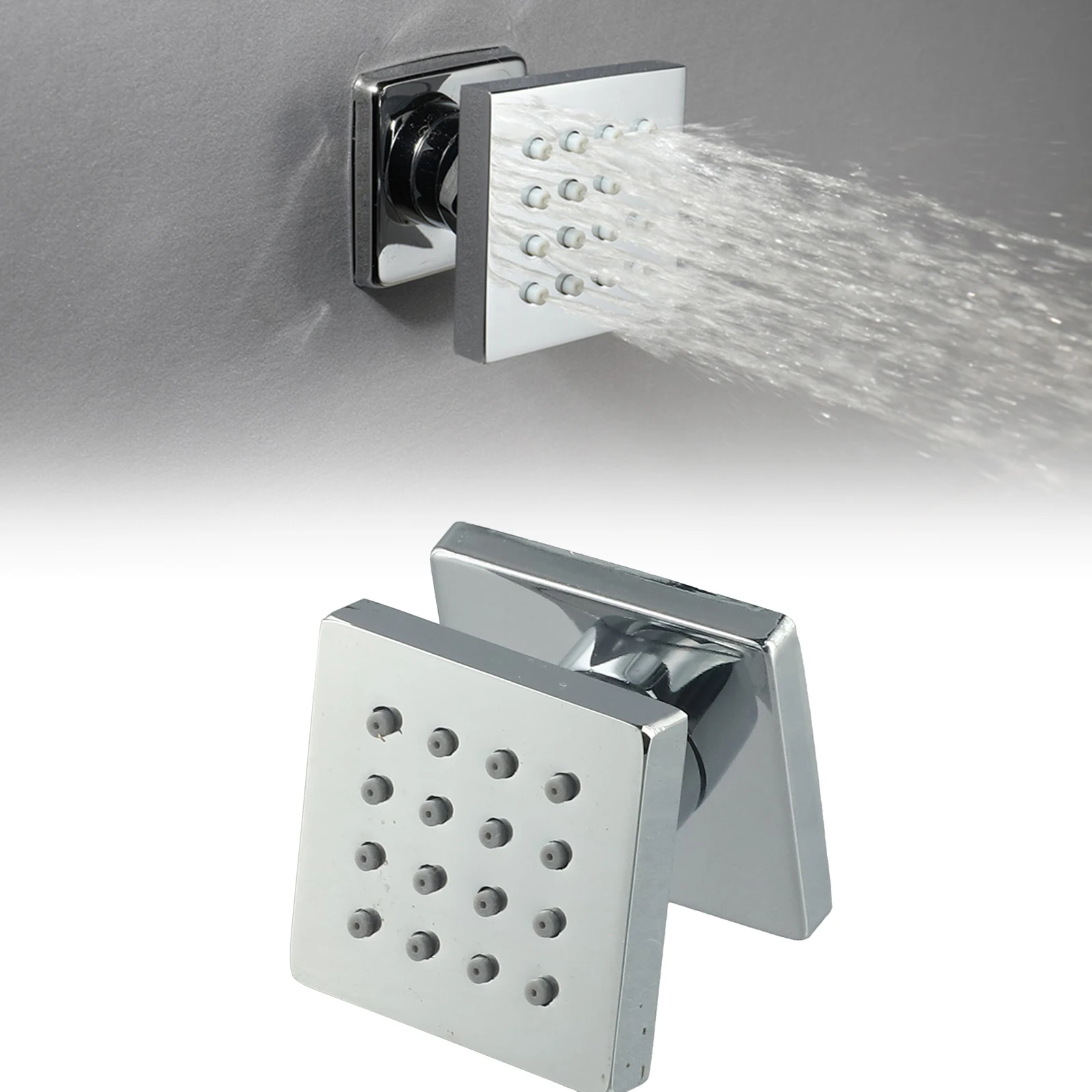 

Chrome Massage Shower Jet High-Pressure Spray High-Volume Spray Multi-layer Electroplating Home Improvement Bathroom Upgrade