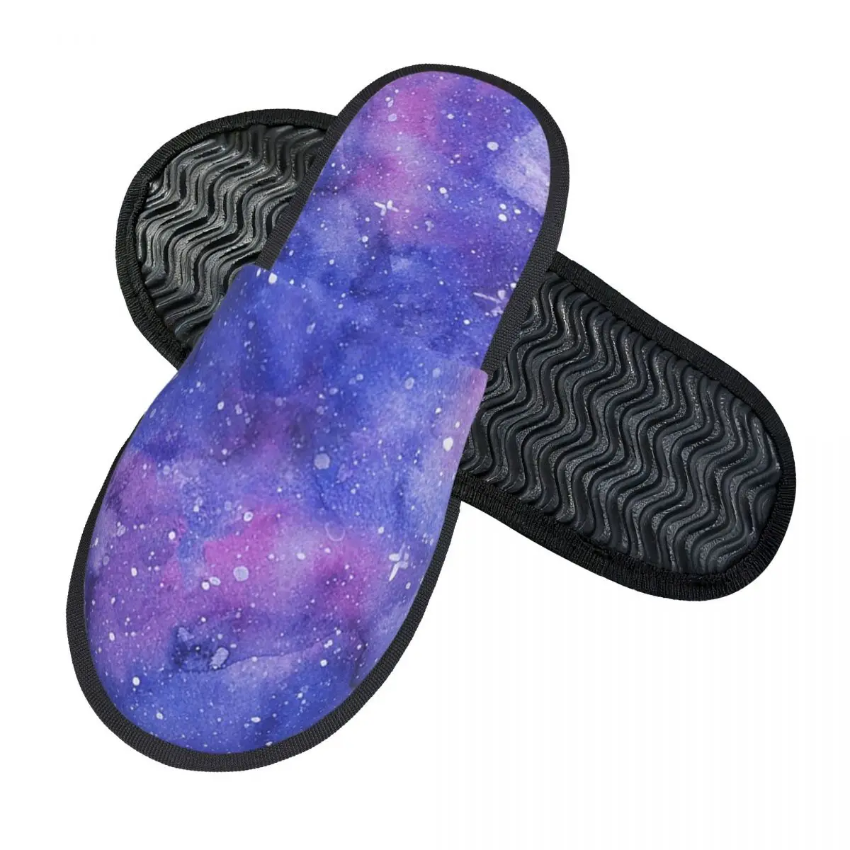 Custom Space Galaxy Constellation Slippers Memory Foam Warm Soft Women House Slipper Indoor Comfy Shoes