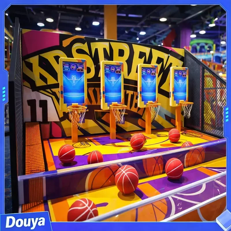 Wholesale Kids Interactive Basketball Arcade Machine Basketball Game System with Smart Backboard for Indoor Playgrounds