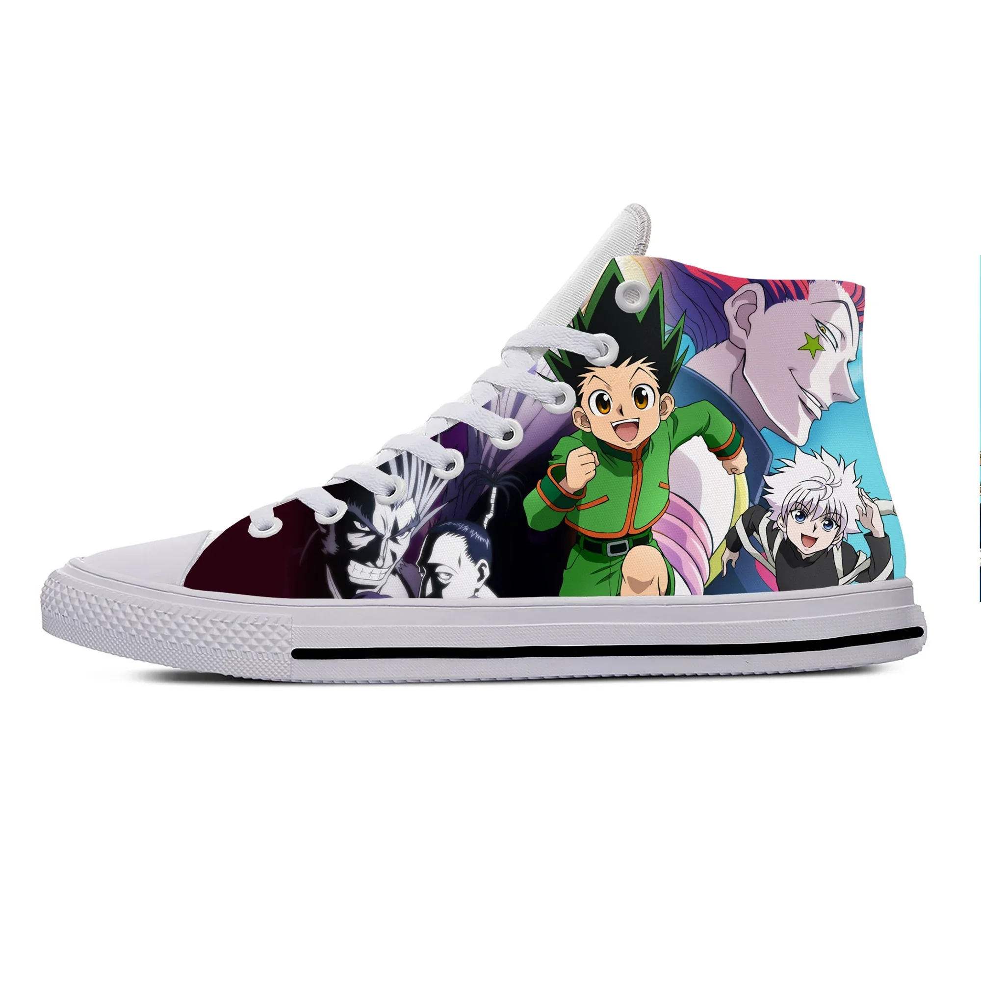 

Anime Manga Hunter X Hunter Killua Zoldyck Funny Casual Cloth Shoes High Top Lightweight Breathable 3D Print Men Women Sneakers