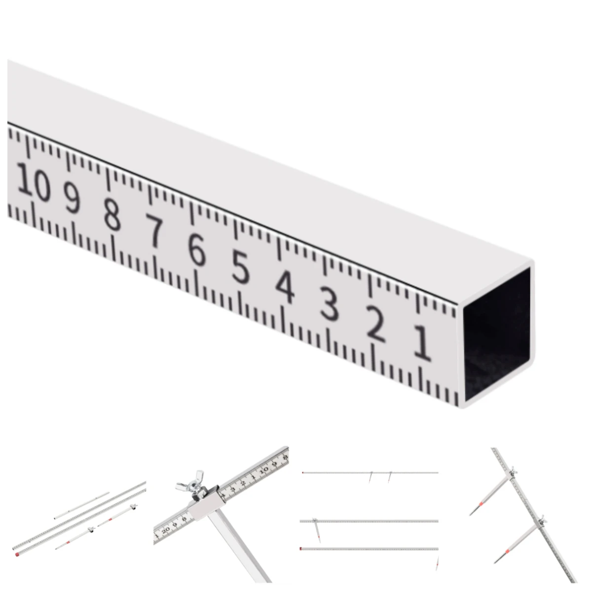 Car Sheet Metal Tools Accident Body Beam Repair Correction Inspection Stainless Steel Two-dimensional Measuring Tape
