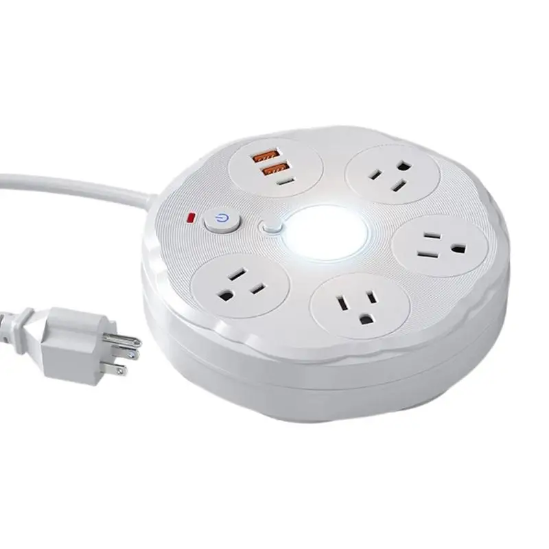 Fashion Workstation Light Type C Port And Plug Socket 4-Position Power Outlet  D2RC