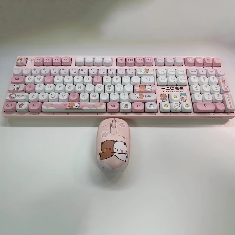 ◯bubu◯ Panda Bubu And Dudu Keyboard Mouse Set 2026
