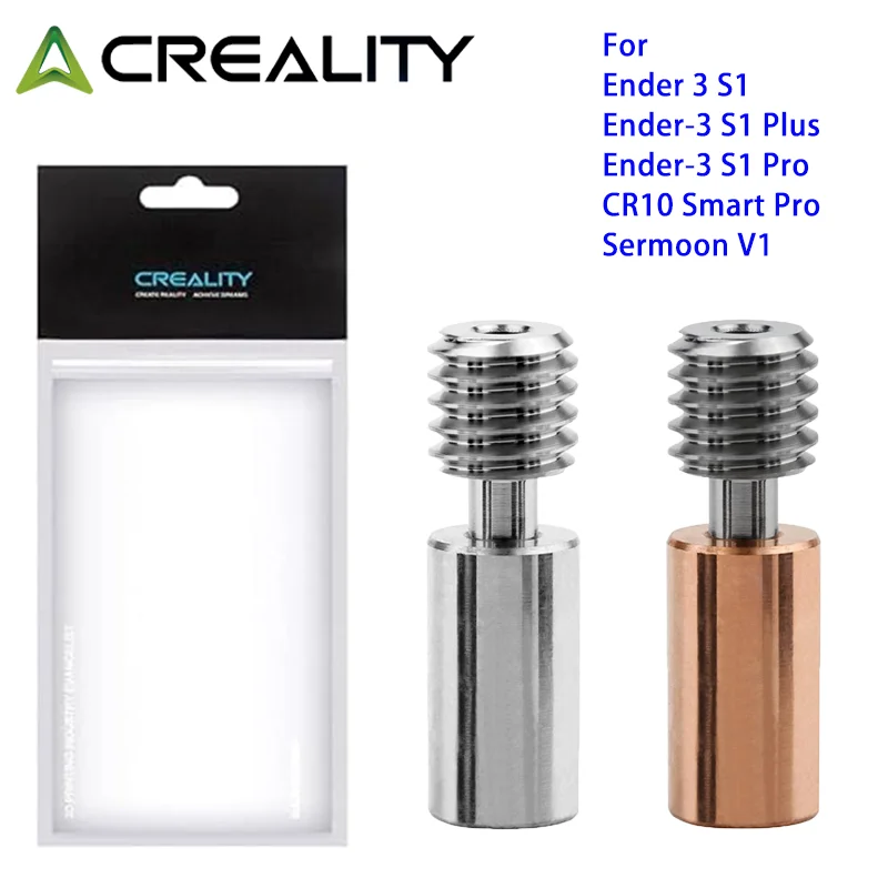 

For Creality Ender 3 S1 Sprite Extruder Titanium Alloy Throat&Bimetallic throat for Ender3 S1 Pro/CR10 Smart Pro 3D Printer