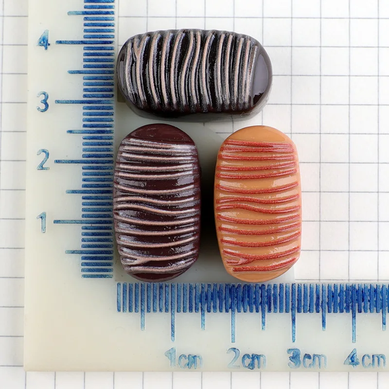 10 قطعة الراتنج وهمية الشوكولاته كبوشن مسطح الظهر الزينة للحرف اليدوية DIY بها بنفسك التصميم زينة سكرابوكينغ لوازم #4