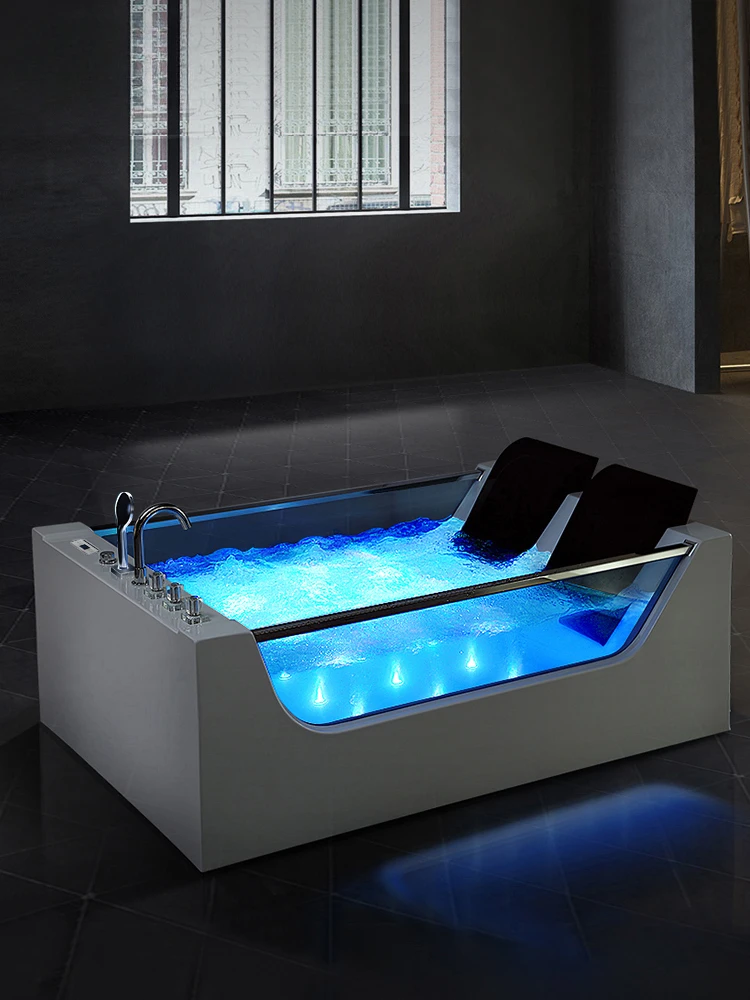 Kokang Twin Bathtub Home Thermostatic Heating Light Luxury Surfing Massage Bathtub Couple Intelligent Bathtub 1.8m 820