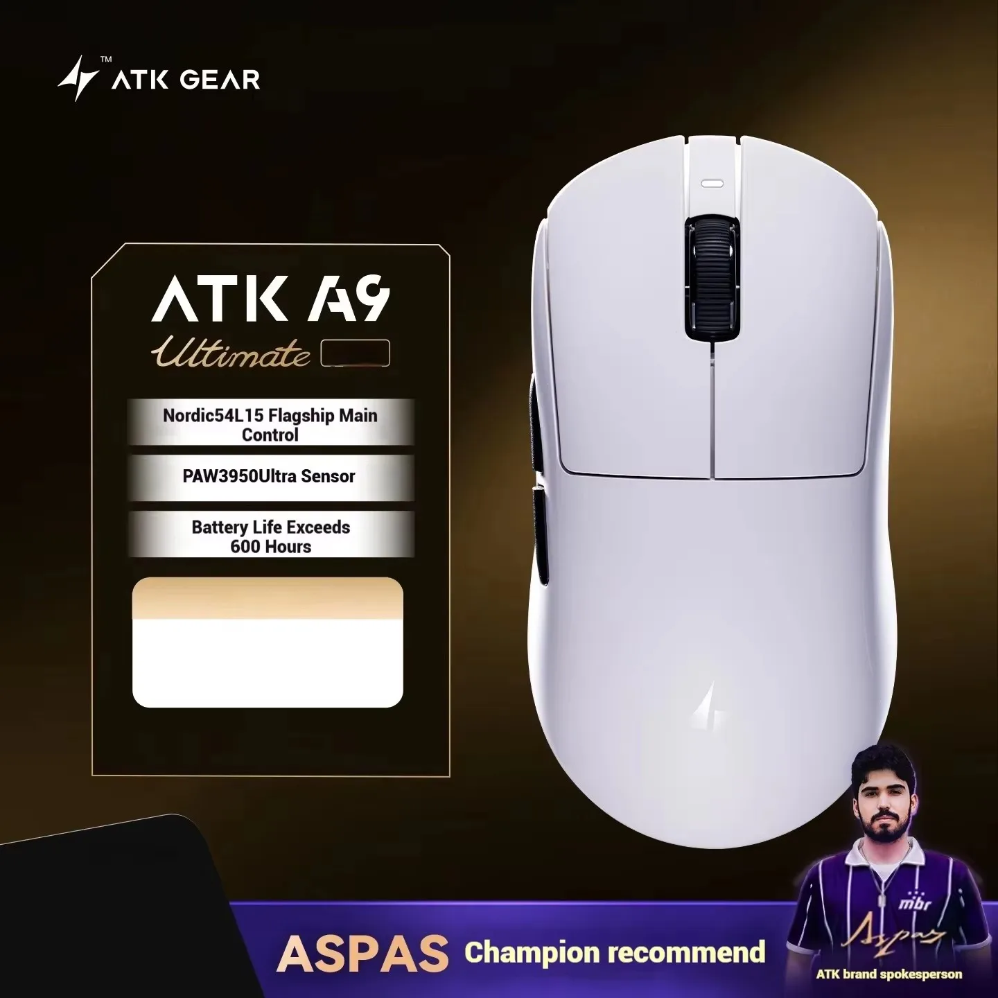 Atk Dragonfly A9 Drahtlose Bluetooth-Maus Gaming Ergonomischer Computer Büro Drei-Modus Star Flash Edition Maus Junge Geburtstagsgeschenk