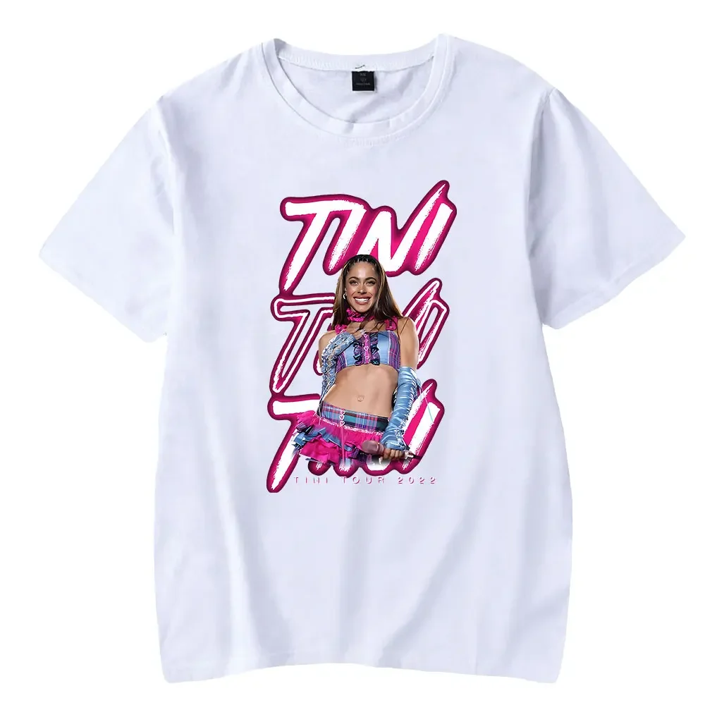 Tini Stoessel t-shirt piosenkarka Pop Merch z krótkim rękawem koszulka męska damska koszulka 2023 światowa trasa modne ciuchy