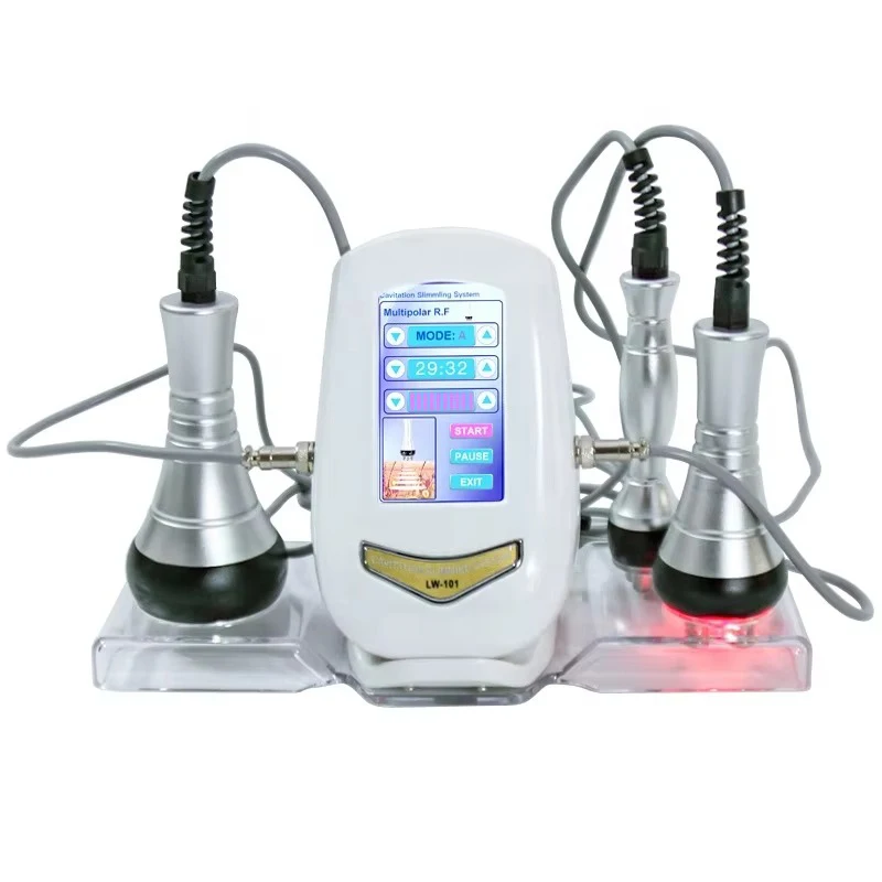 Dispositivo facial Lipo da frequência profissional do Ems, máquina do emagrecimento do corpo, queimador gordo, RF, perda de peso, 40K, 3 em 1